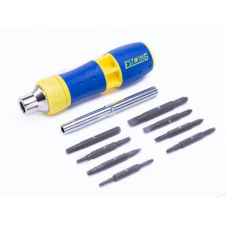 Estwing 19-In-1 Reversible Ratcheting MultiTool Screwdriver Bit Set 42453